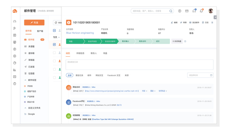 解决To B企业销售痛点，「询盘云」为外贸行业提供营销全流程SaaS