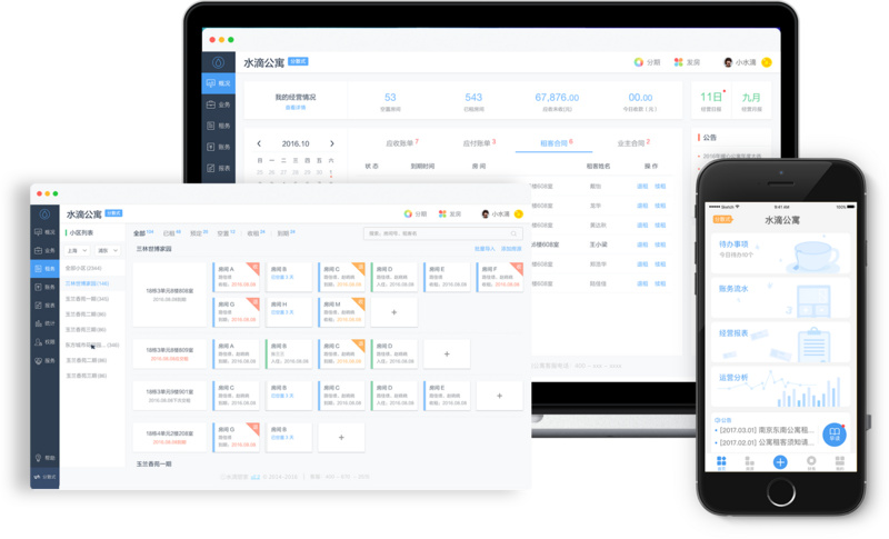 36氪首发 | 公寓服务商「水滴管家」获数千万战略投资, SaaS+BI+AI 完善服务能力